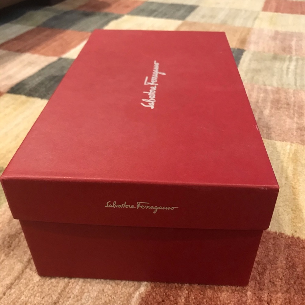 Salvatore Ferragamo Shoe Box w/ orig. tissue paper